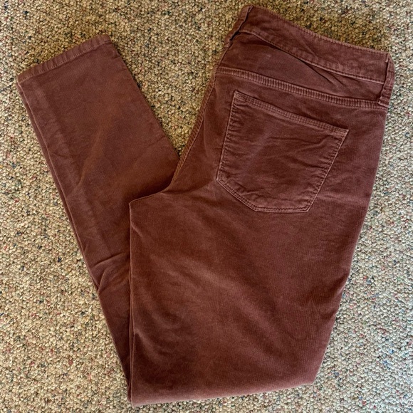 Universal Thread Dusty Mauve Corduroy Mid Rise Skinny Pants Stretch Size 8/29R - Picture 2 of 6
